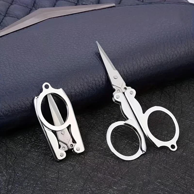 1pc Forbici Pieghevoli Tasca Da Viaggio Piccoli Artigianato Lama Affilata Di Emergenza Mini Pieghevole Da Viaggio Ricamo Forbici Filo Sarto Scis