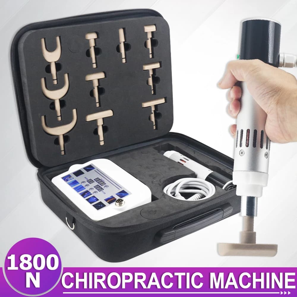 Electric Correction Intensity Therapy Instrument Gun 1800N Chiropractic Adjustment Tools Pulse Spine Cervical Lumbar Massager