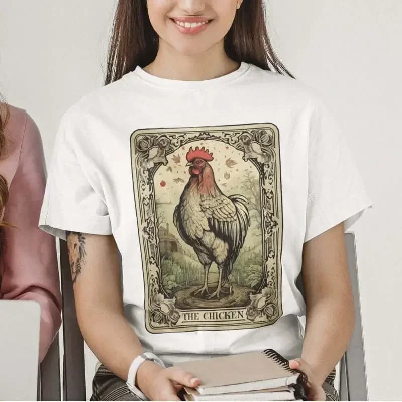 The Chicken Tarot Card T Shirt