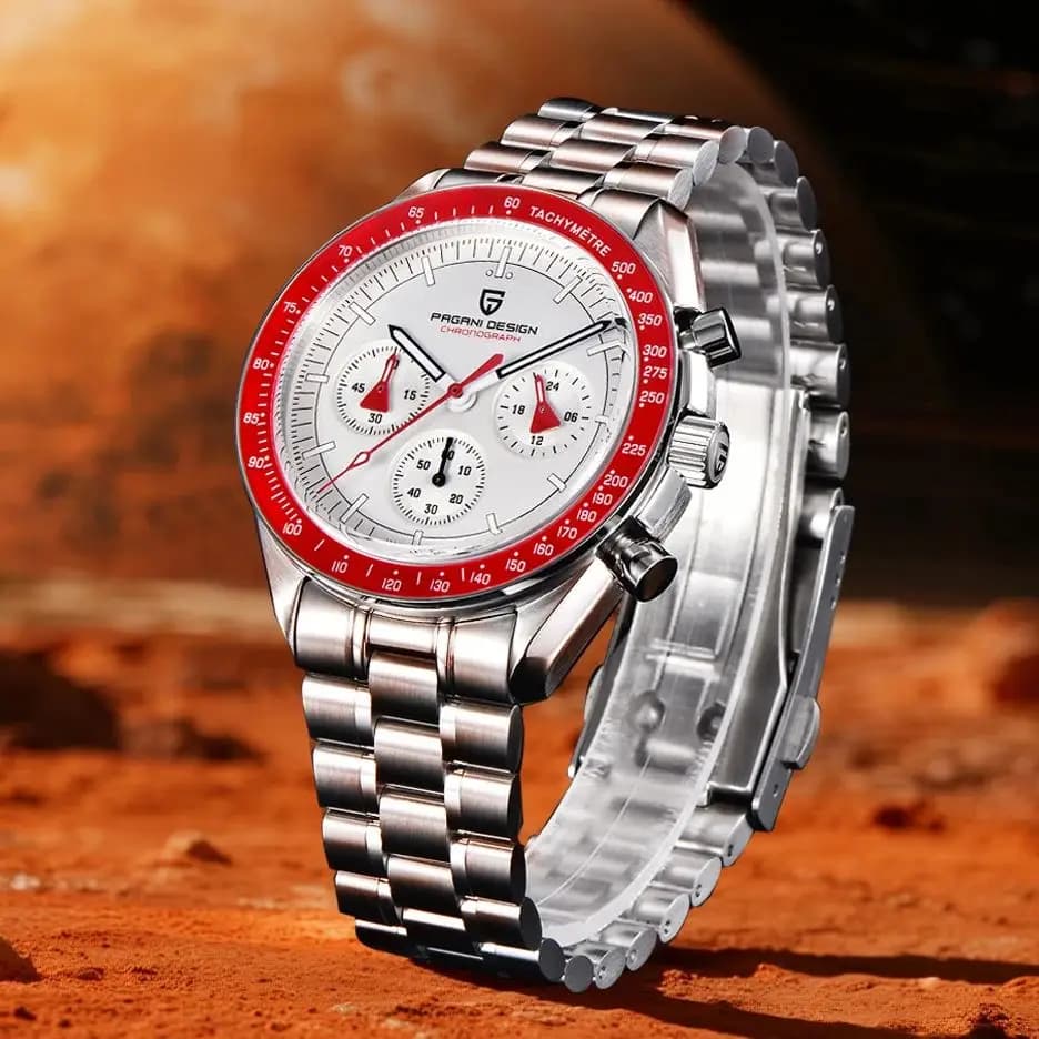 2025 New PAGANI DESIGN AK Project Mars Men's Watch Luxury Quartz Men's Watch AR Sapphire Speed Sports Chronograph Automatic Date