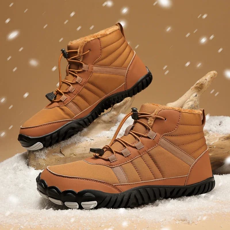 Scarpe da trampoliere Stivali da neve invernali minimalisti da uomo da donna Stivaletti caldi alla caviglia con supporto per l'arco plantare Suola a caduta zero Punta larga Zapatos