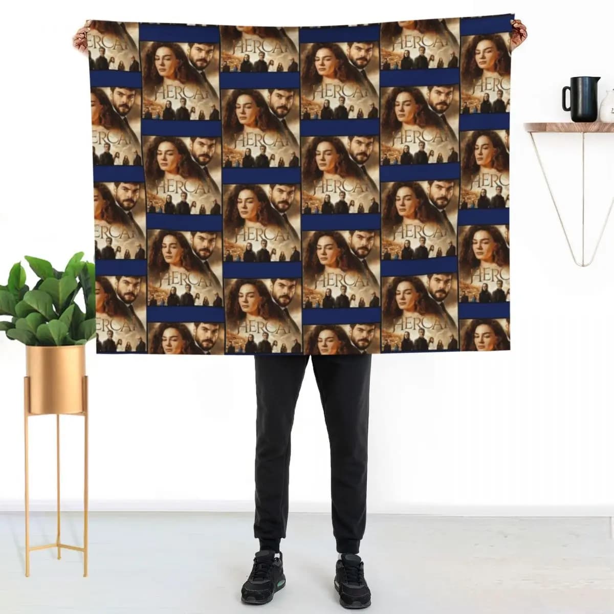 Coperta leggera antirughe Hercai Throw Pillow Throw Blanket
