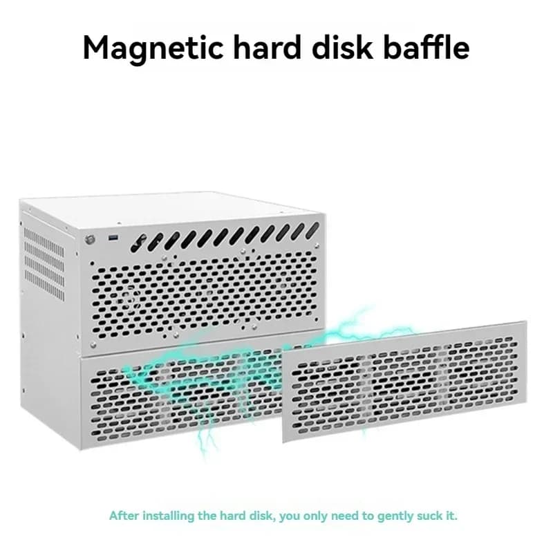 2025 Chassis NAS da 12 alloggiamenti Alimentatore ATX di grandi dimensioni M-ATX Server di archiviazione PCIe a tutta altezza LAN Chassis di memoria condiviso