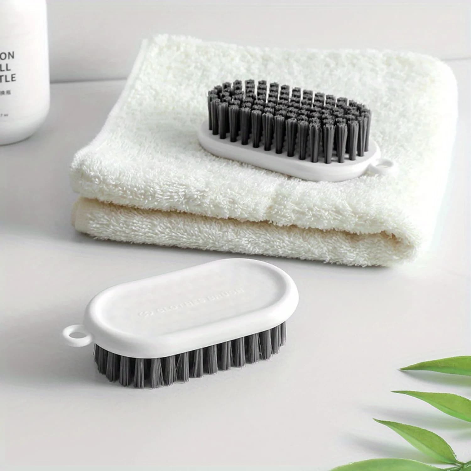 Spazzola per la pulizia con setole morbide per lavanderia domestica, scarpe, vestiti: senza spargimento, uso manuale per soggiorno, camera da letto, bagno,