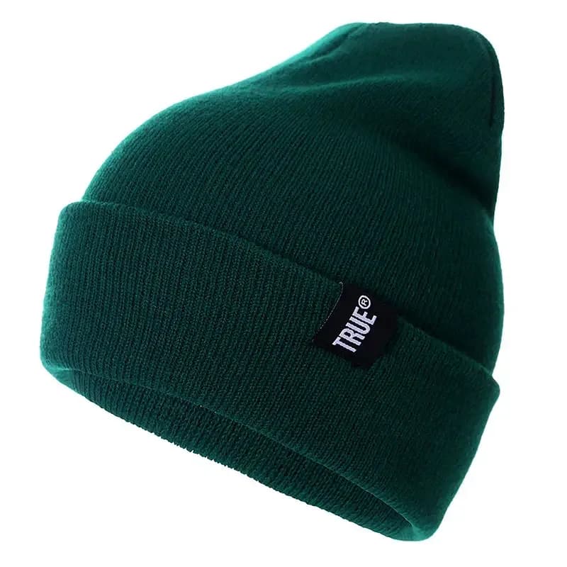 Berretti casual con lettera vera per uomo donna cappello invernale lavorato a maglia moda solido cappello hip-hop Skullies berretto unisex