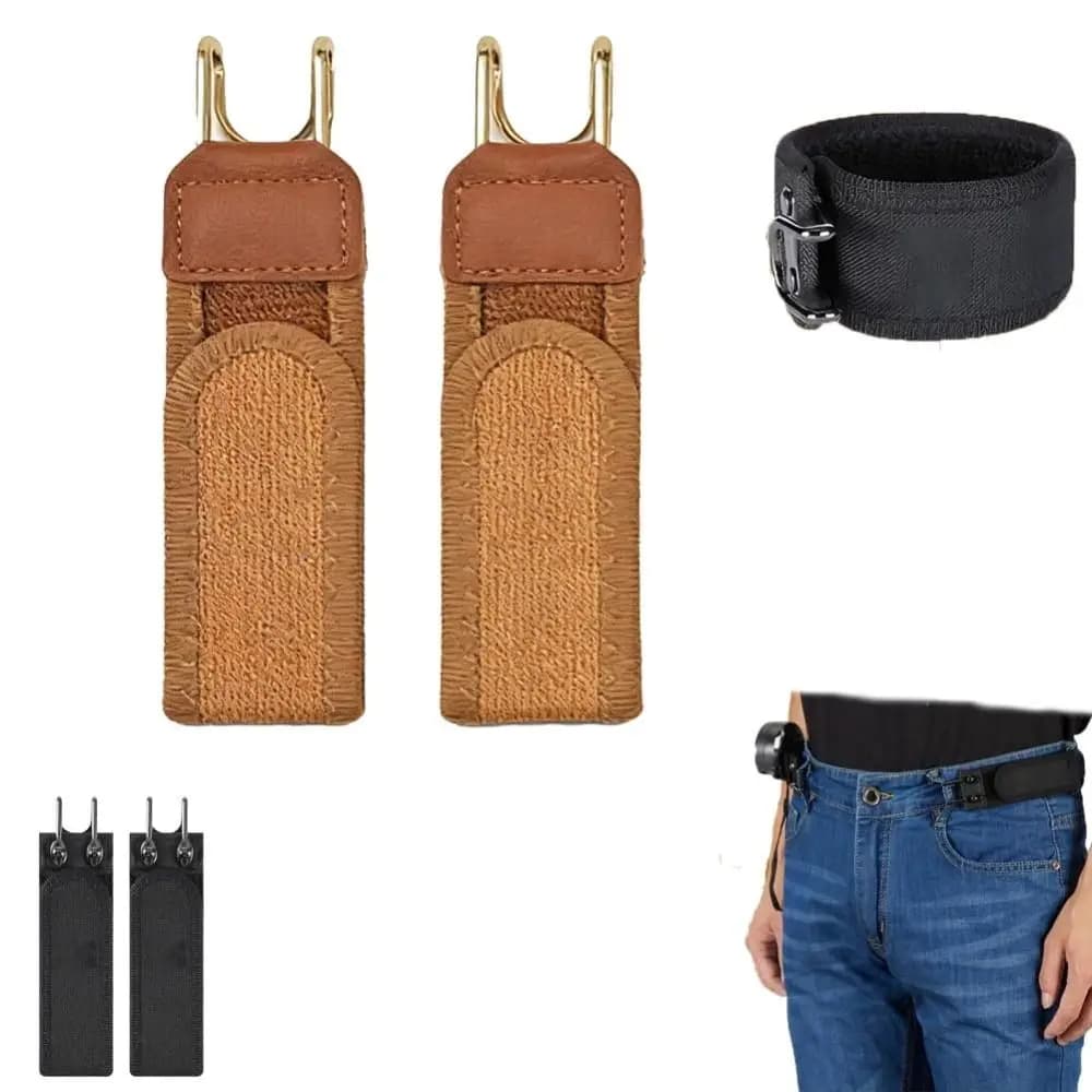 Regali Gancio per cintura senza fibbia unisex Fibbia in vita con velcro Comodo gancio in metallo Cintura elastica regolabile