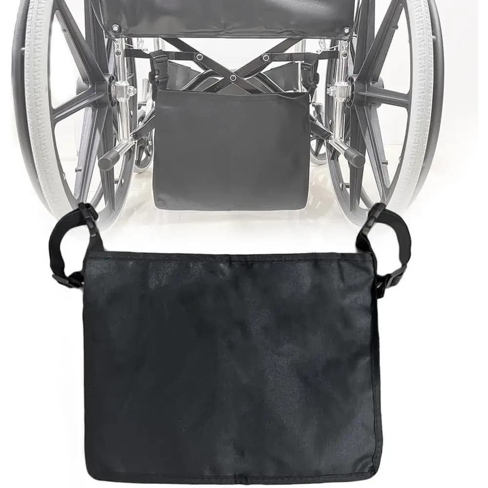 Under Seat Wheelchair Urine Drainage Bag Holder with Adjustable Straps, 14x 11