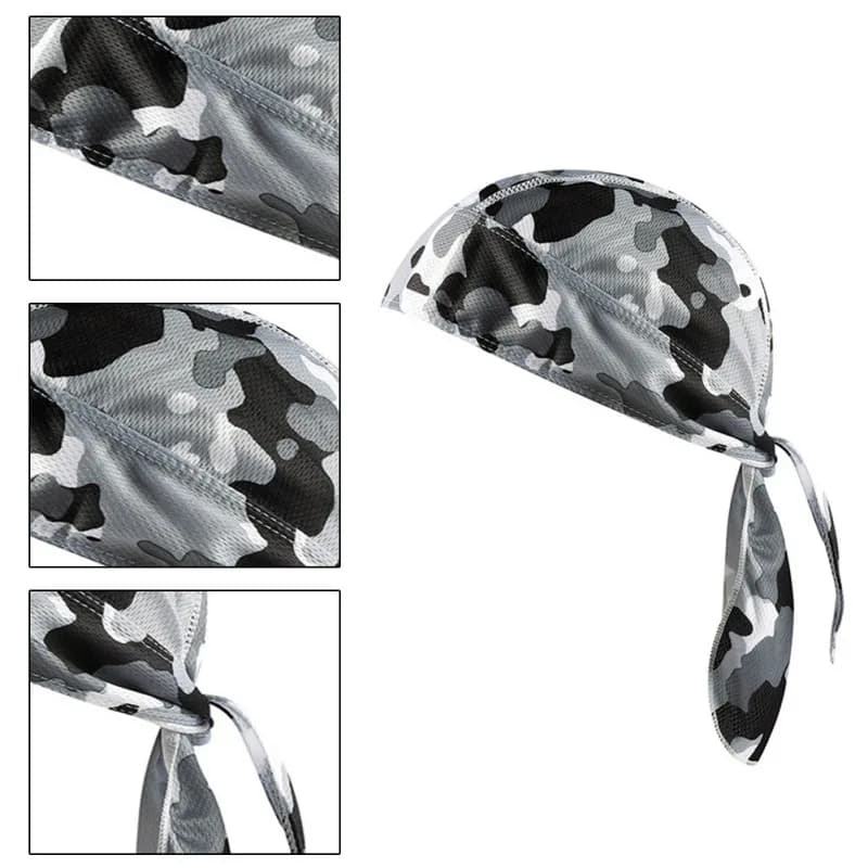 1 Piece Adjustable Cycling Bandana, Pirate Scarf, Breathable Balaclava, Motorbike Subchase