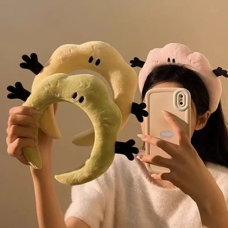 Fascia per Capelli in Peluche a Forma di Cartone Animato per Donna, Nuova Fascia Speciale per Lavaggio Viso, Accessori per Capelli