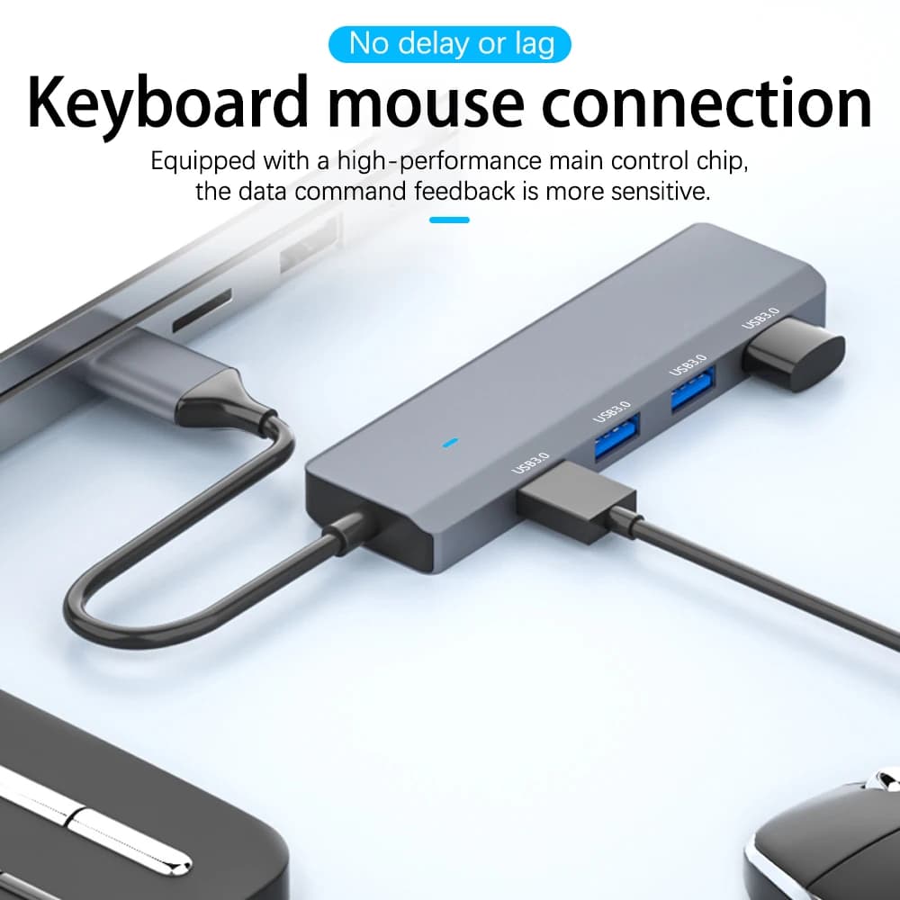 Estensore USB HUB3.0 UTHAI 305s hub quattro in uno Docking station Typec da uno a quattro docking station splitter per computer