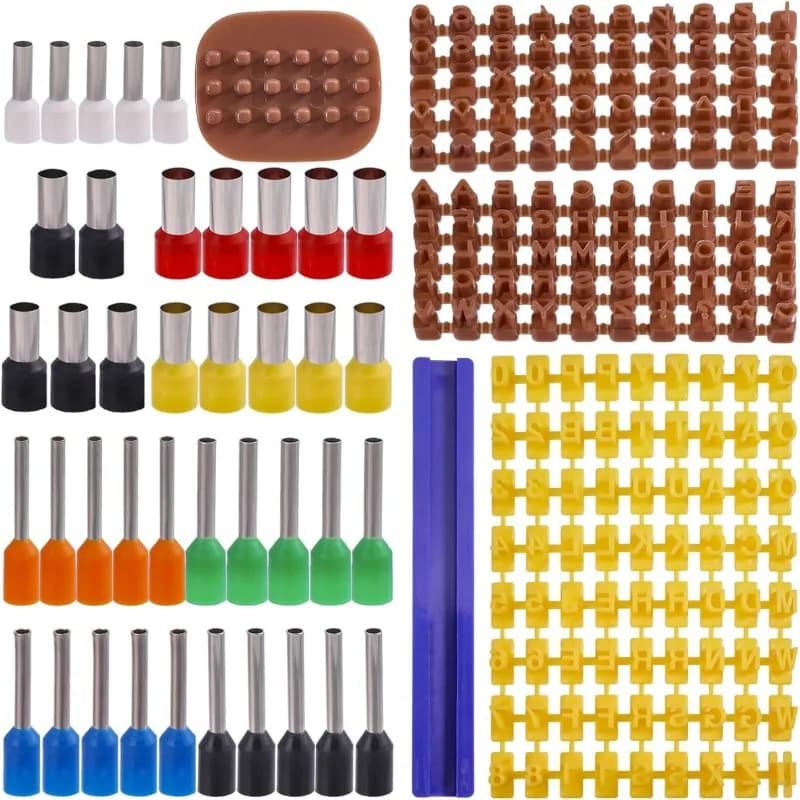 Set di timbri per lettere in argilla e taglierini rotondi, include punzoni per lettere e numeri e stampi a punti in ceramica in rilievo, kit completo di strumenti per l'artigianato in argilla