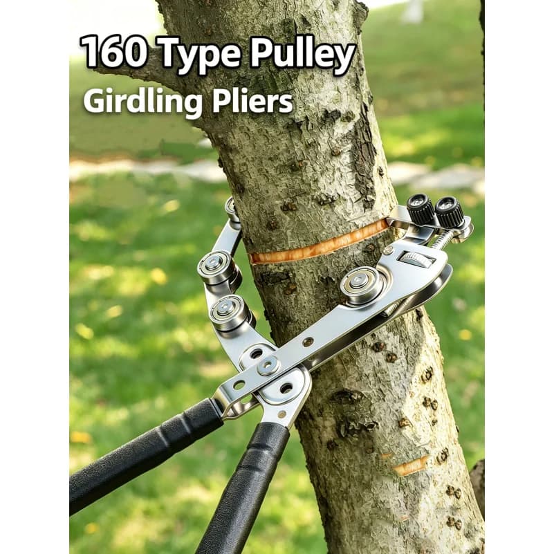 New Fruit Tree Ring Cutter Double Pulley Bark Peeler Girdling Pliers Pruning Shears For Citrus Jujube Apple Gardening Tool