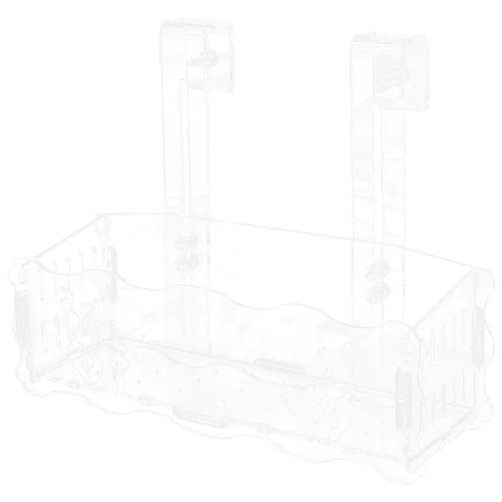 Clear Acrylic Aquarium Planter Cup for Water Plants Fish Tank Decor Breeding Oxygenation Home Hotel Park Aquatic Plant Pot