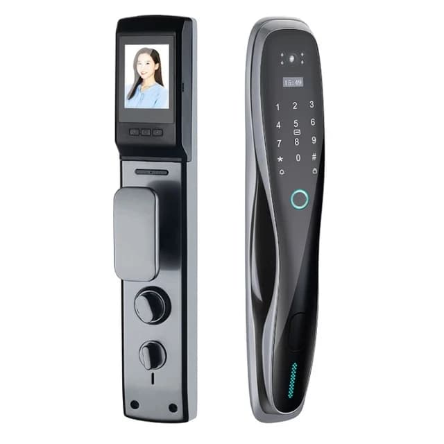 Cool Smart Door Lock With Camera New Hot Use Wifi App Smart Door Lock and Key - Buy Outdoor Waterproof Smart Door Lock