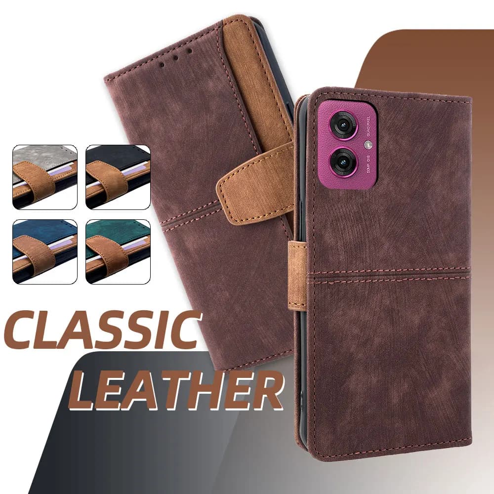 Custodia a portafoglio in pelle per Motorola G85 G75 G55 G45 G35 G15 G05 Moto G84 G64 G64Y G34 G24 G14 G04 G54 Power G73 G53 RFID Cover