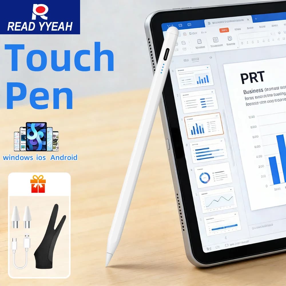 Penna Stilo Universale 2026 per iPad con Attacco Magnetico, Penna Touch per Windows Xiaomi Huawei, Accessori iPad