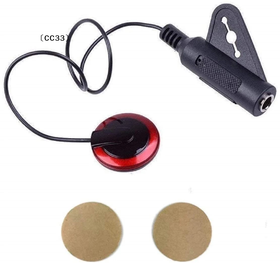 Microfono a contatto piezoelettrico da 1 pezzo per chitarra, violino, banjo, mandolino, ukulele〔CC33〕