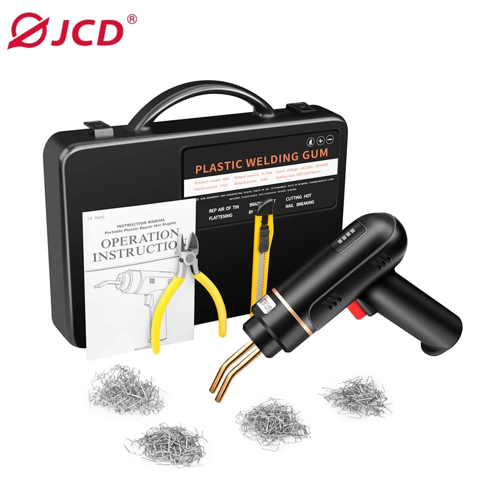 Saldatore di plastica senza fili 200W Cucitrice a caldo Saldatrice per riparazione paraurti auto Strumenti di riparazione per saldatore di plastica ricaricabile USB