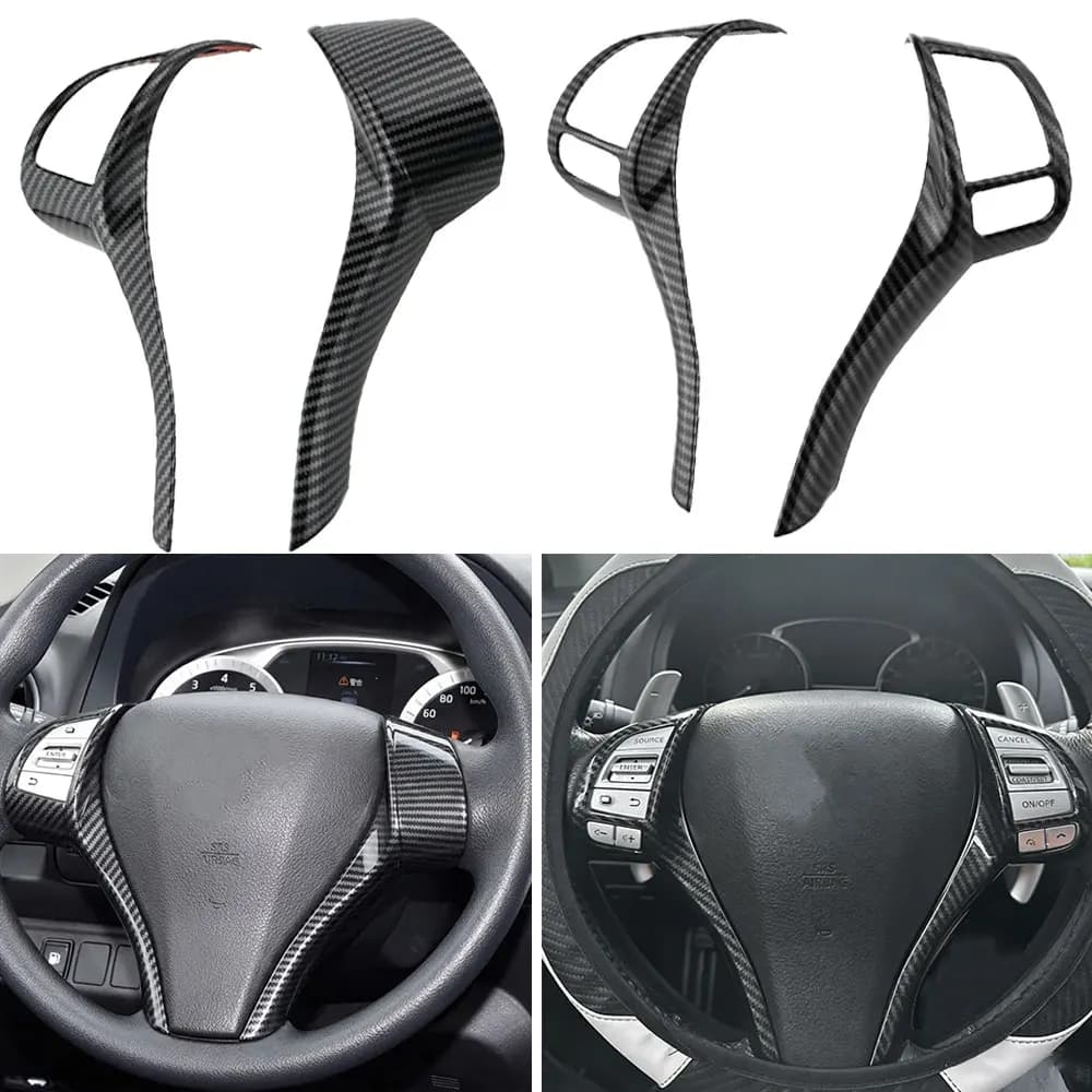 Copri Pannello del Volante per Nissan Navara NP300 2015-2025, Qashqai J11, X-Trail T32, Teana Altima 2013-2018, Adesivo Decorativo
