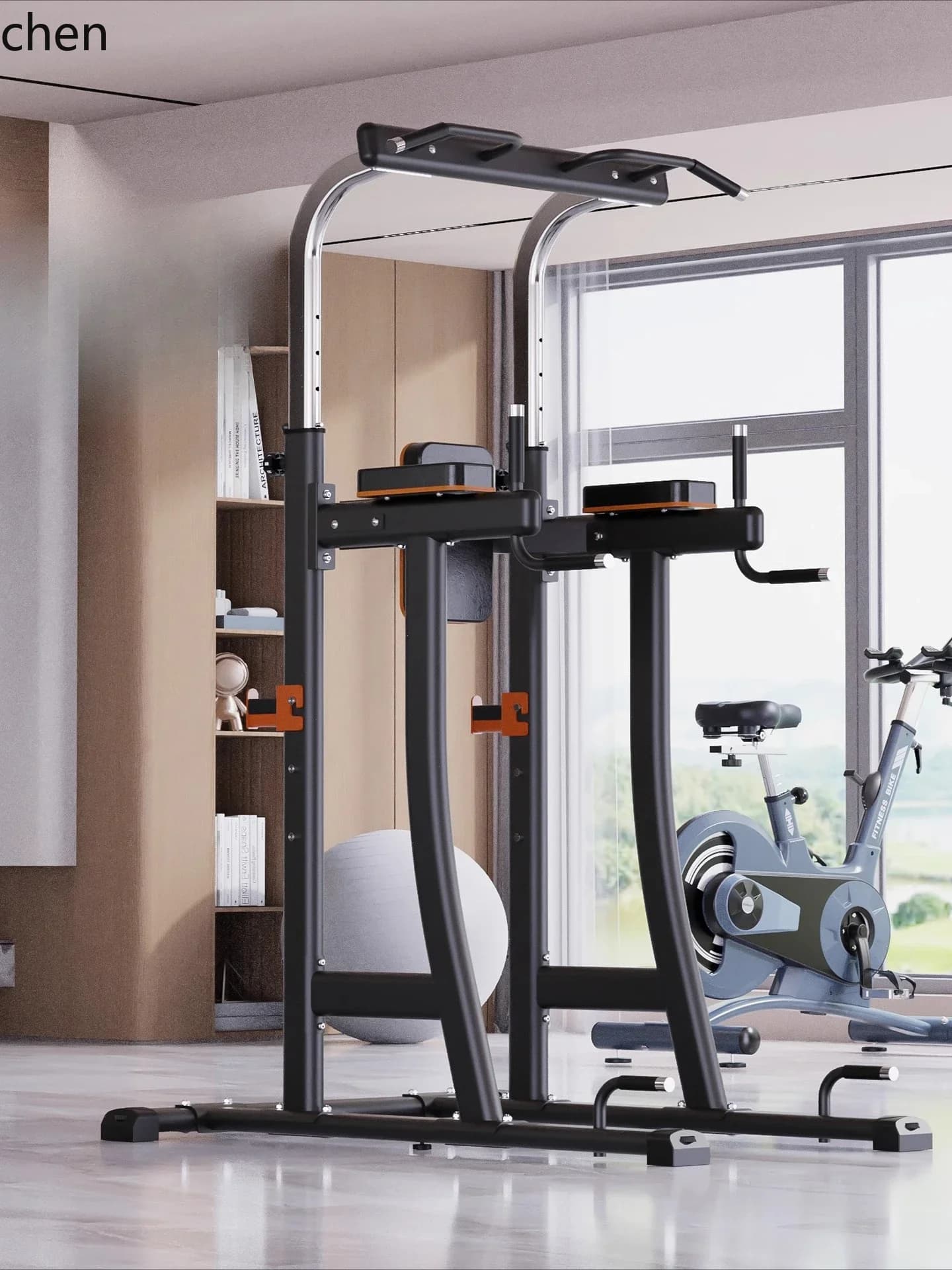 ZML Single and double bar Fitness equipment for indoor exercises Multi-functional device for training with floor traction bar