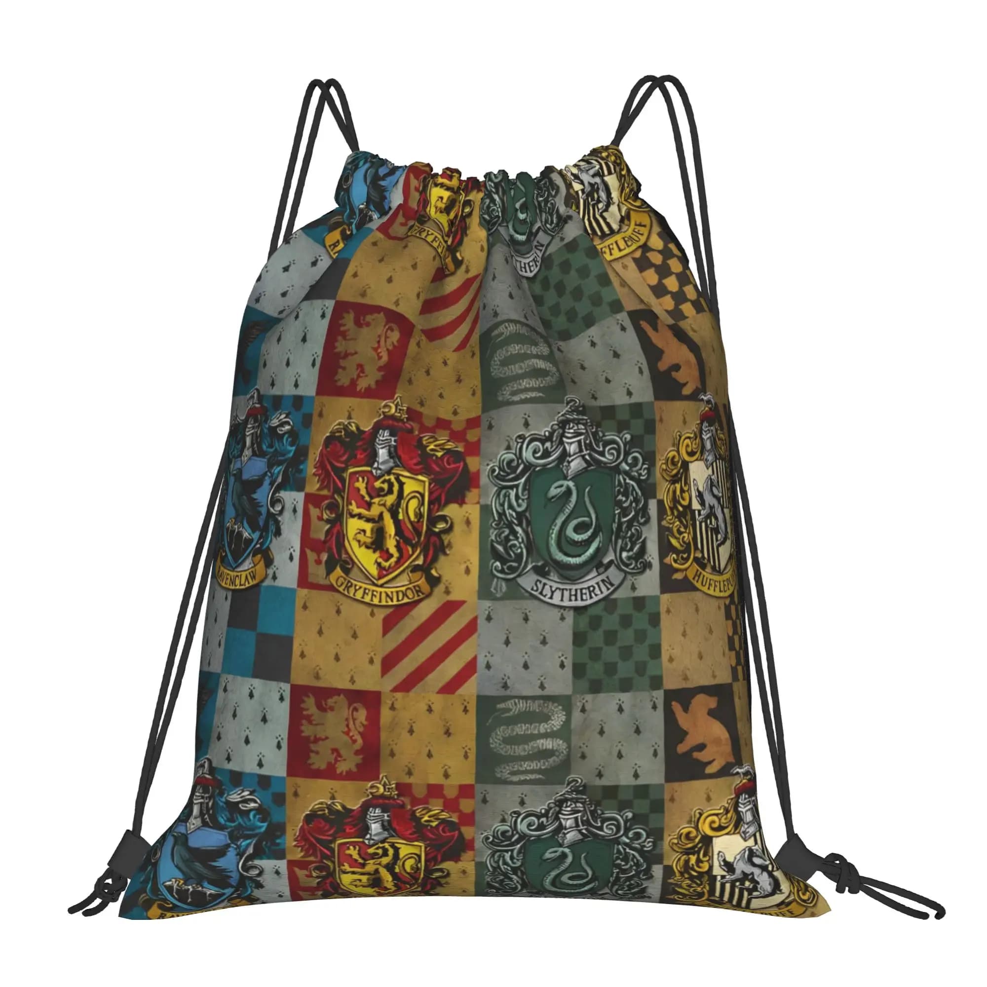Witch Magic Wizard Backpack Drawstring Football Bags Gym Bag Magic Potters String Sackpack for Working Out 36cm (W) x 43cm (H)