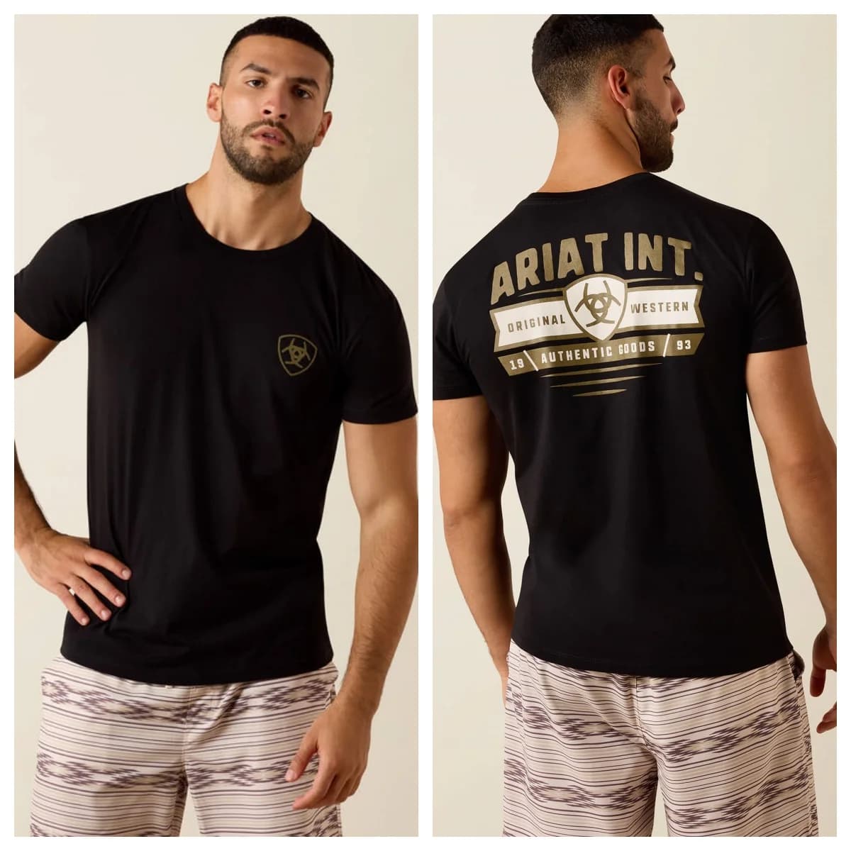 T-Shirt con Badge Ariat Banner 2026 - Stile Unisex di Lusso di Alta Gamma per Uomini e Donne