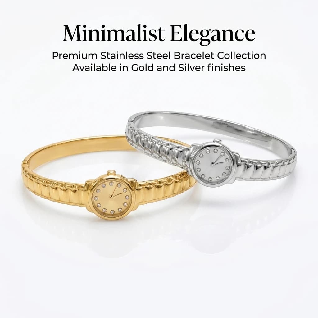 Bracciale a scatto color oro per orologi, braccialetto in acciaio inossidabile con zirconi da donna, gioiello alla moda, regalo 60mm
