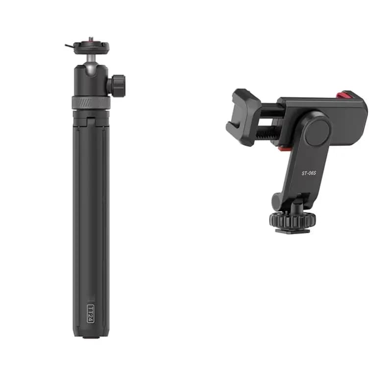 【RECOMENDAR】TT24 Cka Treppiede a sgancio rapido da 1,5 m con clip per telefono per fotocamera DJI Pocket Action con Quick Pla