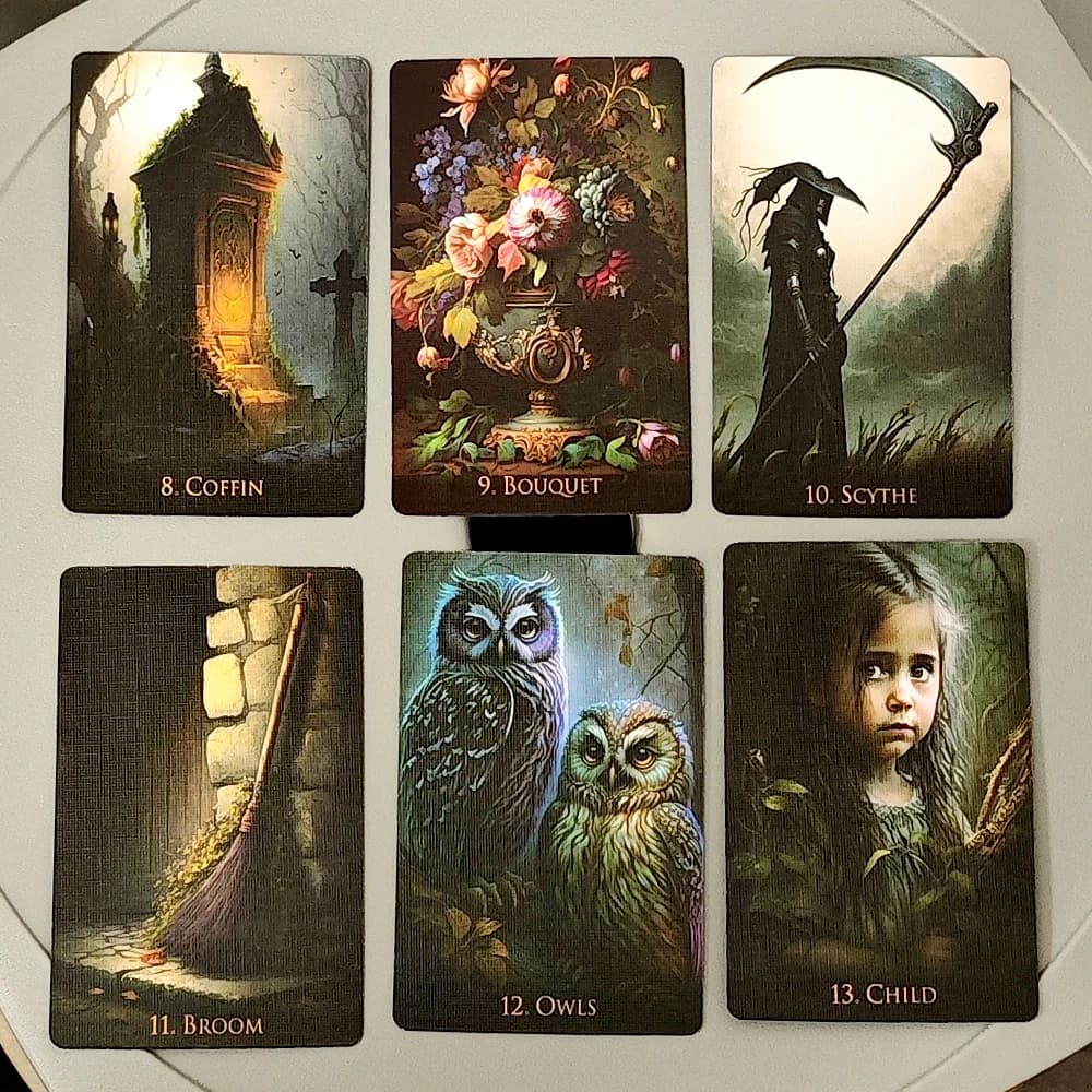 Strano mondo Lenormand Mazzo 36 carte Fantasy Lenormand 9 * 6 cm