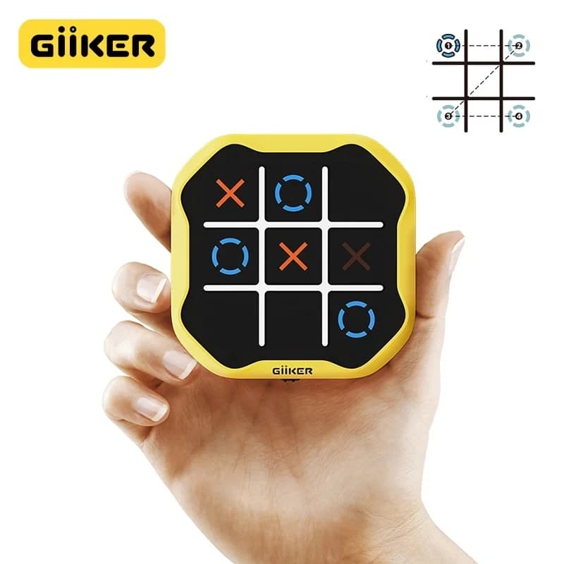 Giiker Super TIC-TAC-TOE BOLT Scacchi Gioco da tavolo per famiglie compatto e portatile Giocattoli per scacchi per regali per bambini