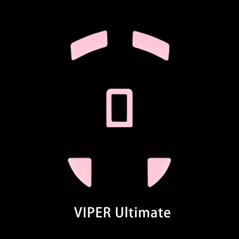 1 Confezione Esptiger ICE Versione Mouse Pattini Piedi Per Razer Viper/Viper ultimate/Viper mini SE V2 V3 pro Bianco PTFE Arc 1 2 Scivoli