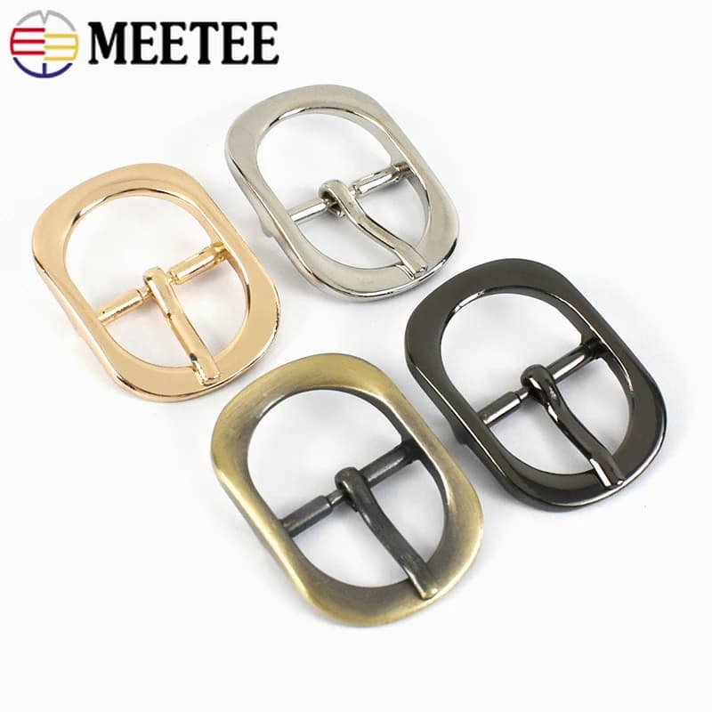 5/10 Pezzi Fibbie a Perno in Metallo da 12-38mm per Cinghie Borse, Scarpe, Cinture, Accessori Fai da Te in Pelle