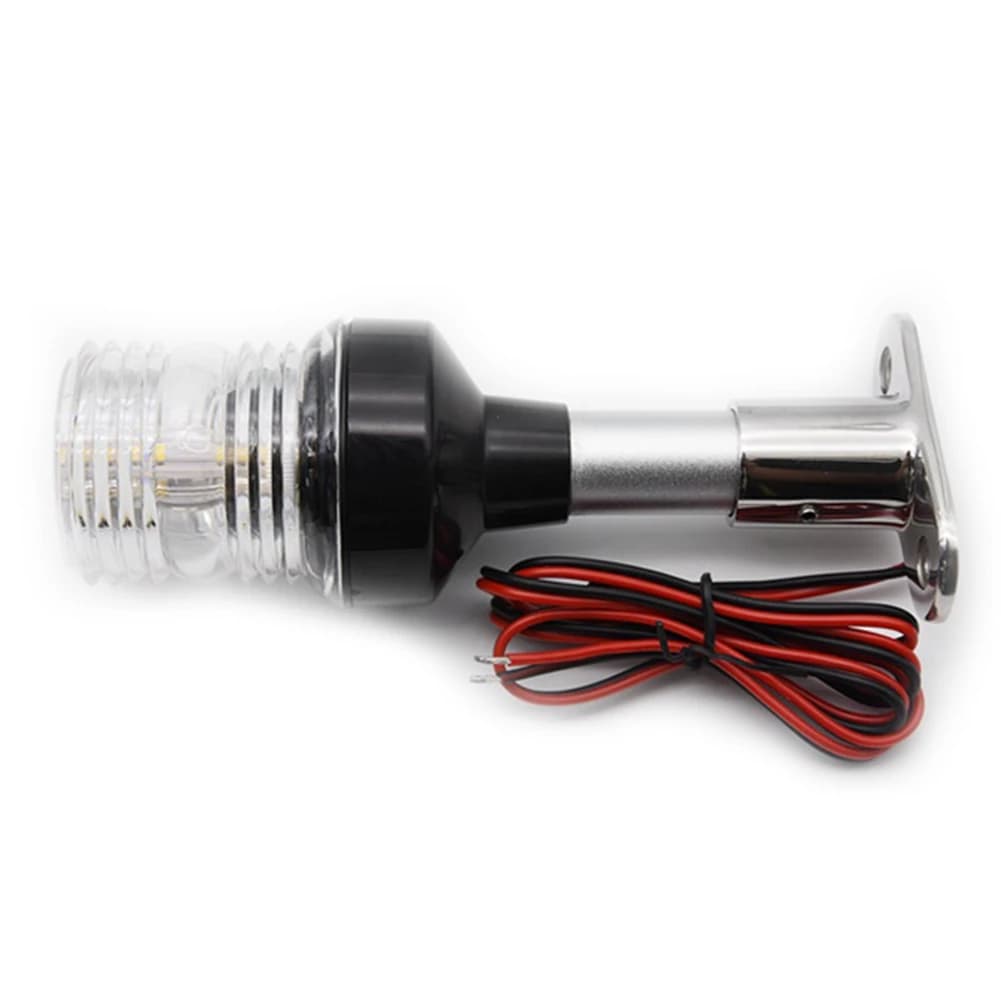 AB61-8 Inch Fold Down LED Navigation Light 360 Degree Sailing Signal Lamp For Yacht Boat Stern Anchor Light