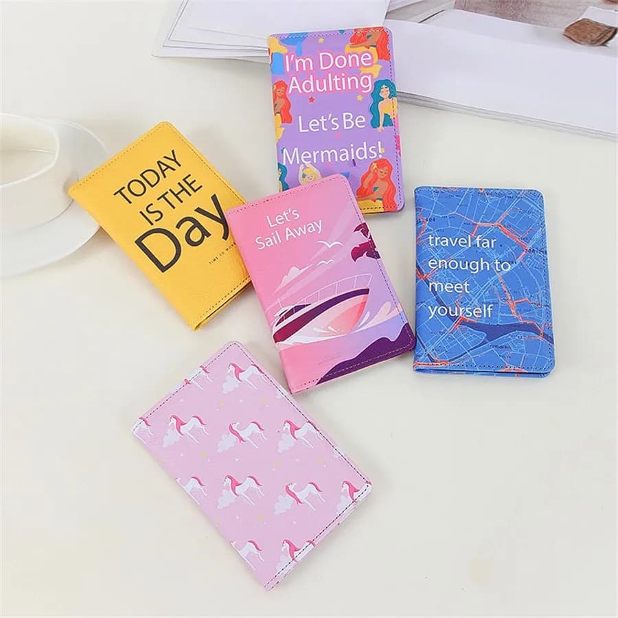 1 pezzo Alphabet Pu Passport Cover/custodia/supporto/portafoglio accessori da viaggio per uomo o donna