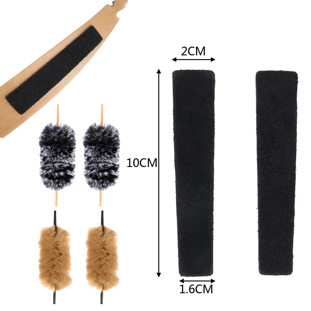 1set Archery Bowstring Stabilizer Rabbit Hair Damper Bow Limb Reduce Vibration Reduce Noise Absorber Shooting Accessories