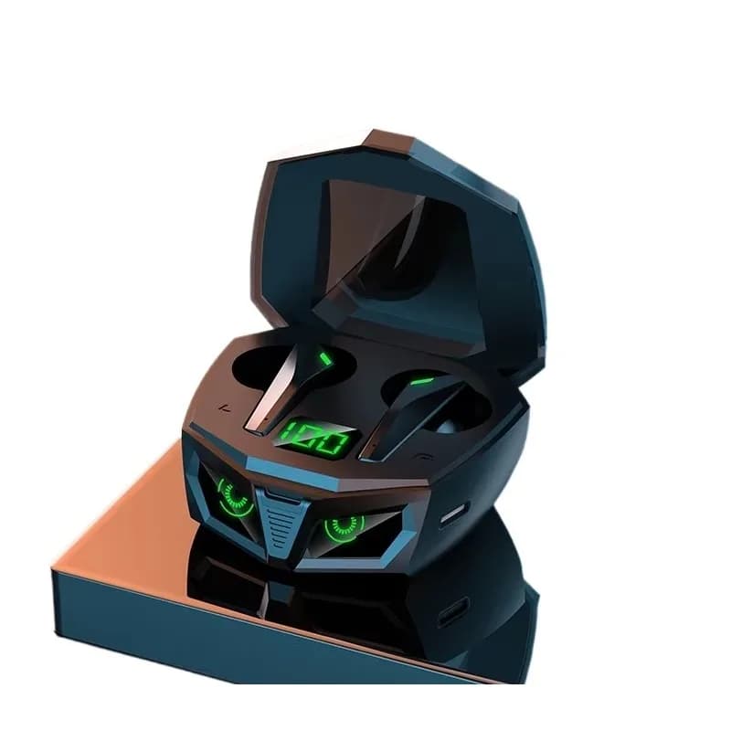 Cuffie da Gaming Wireless con Ricarica Magnetica, LED, Bassa Latenza, Cancellazione del Rumore ENC