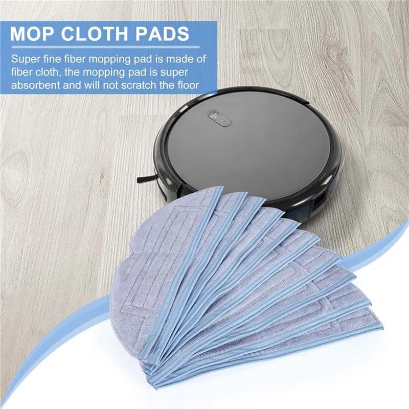 A93Z 10 Pack Mop Cloth For Roborock S7 S7+ T7 T7 Plus G10 G10S Pro Vacuum Mop Pads Rag Replacement