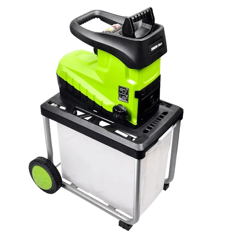 New 2800W High-Power Electric Shredder Leaf Branch Crusher Landscaping Wood Chipper 220V
