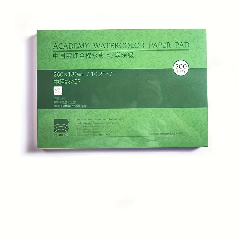 100% Cotton Professional Watercolor Paper 20Sheets Hand Painted Watercolor Book for Artist Student all Sketch
