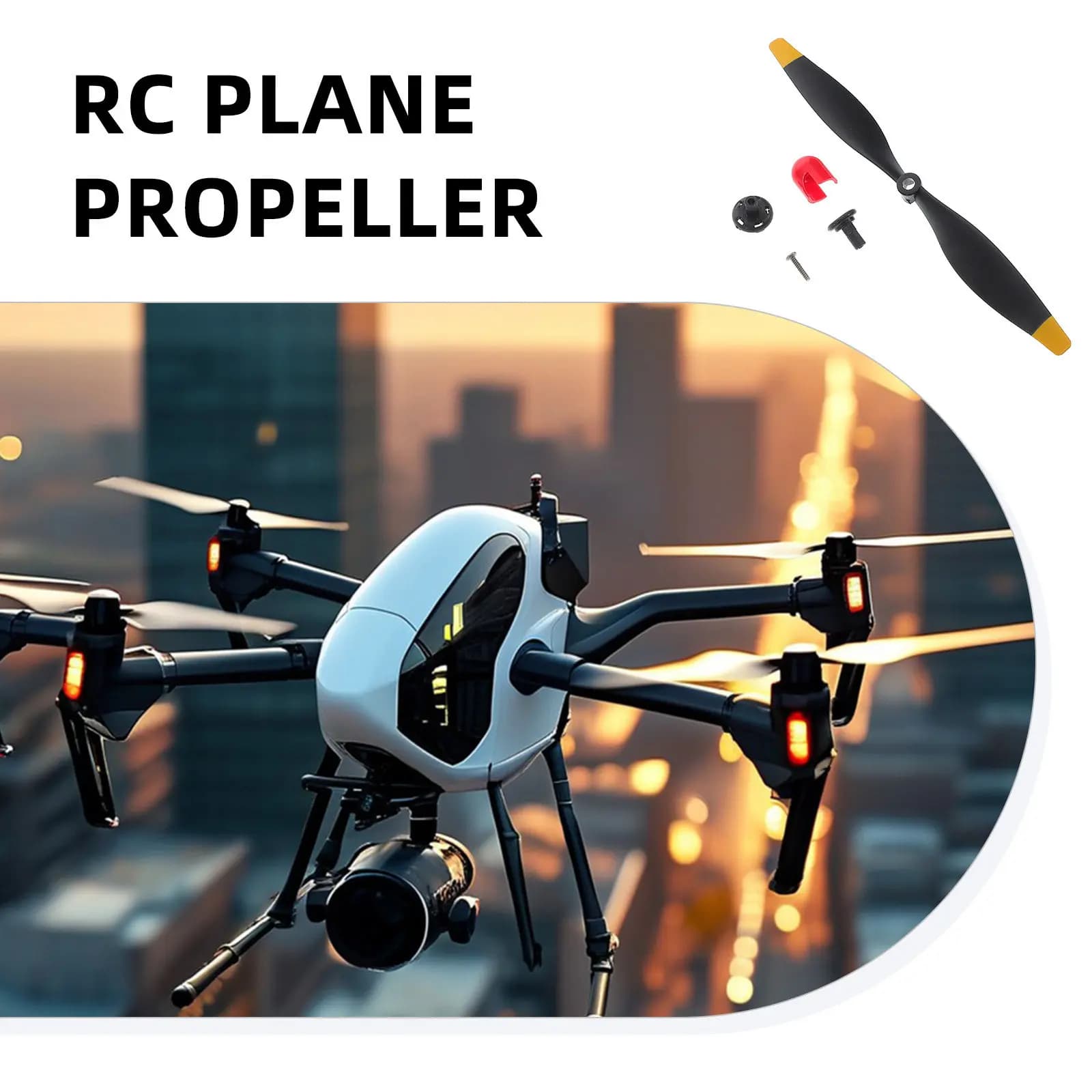 Set di Eliche a Spirale, Ricambi per Aeromodelli RC, Accessori per Riparazione e Aggiornamento Fai-da-Te