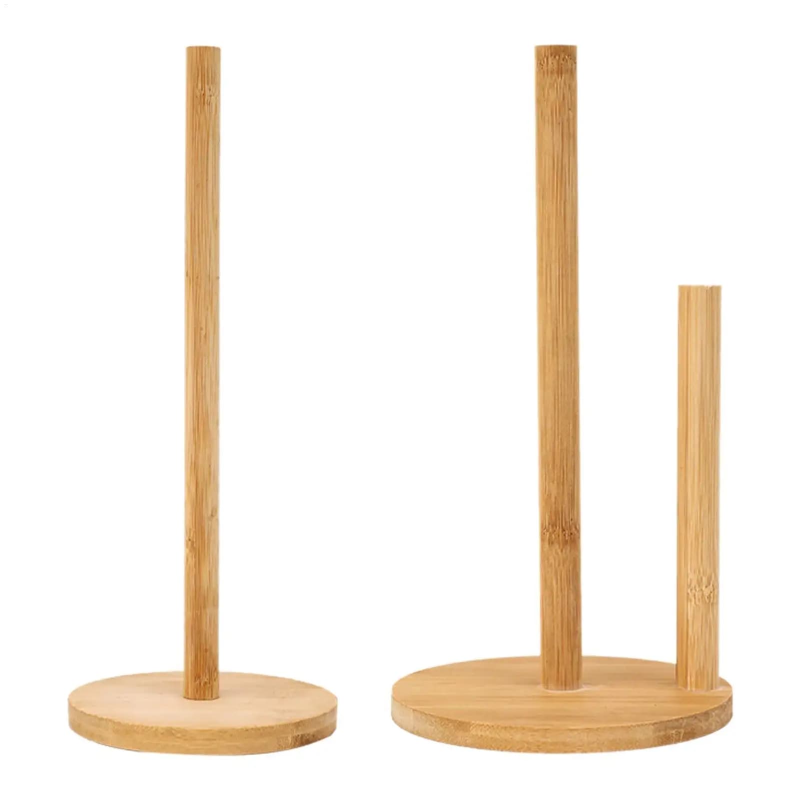 Portarotolo in legno, resistente e antiscivolo, supporto verticale per carta igienica, gancio per cucine, bagni, soggiorni, ristoranti