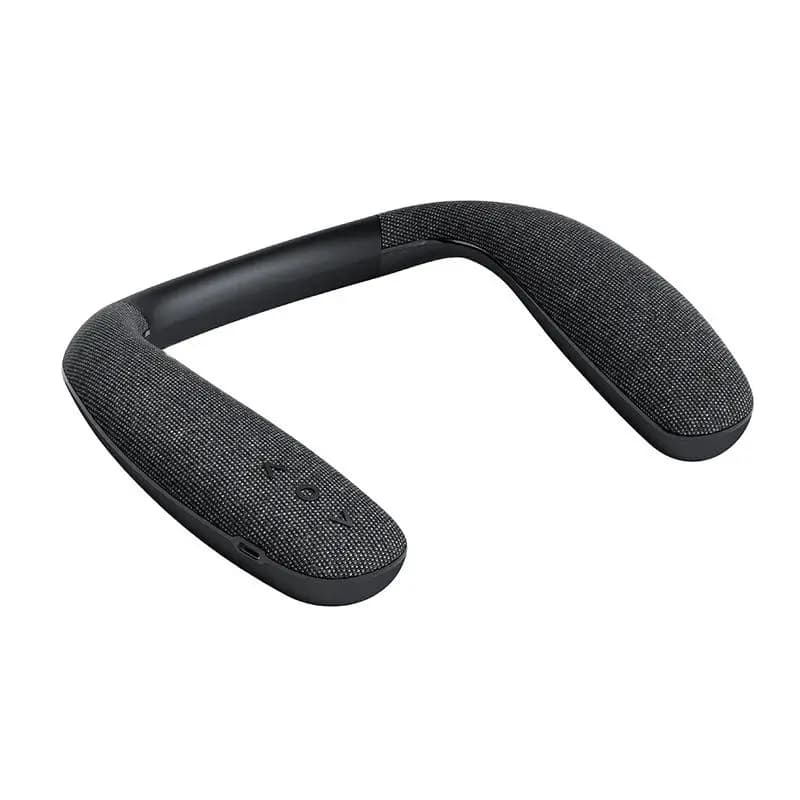 rockmia EBS-908 Wireless Bluetooth Speaker Portable Neck Wearable Surround Altavoz with Microphone Bass Neckband Speakers