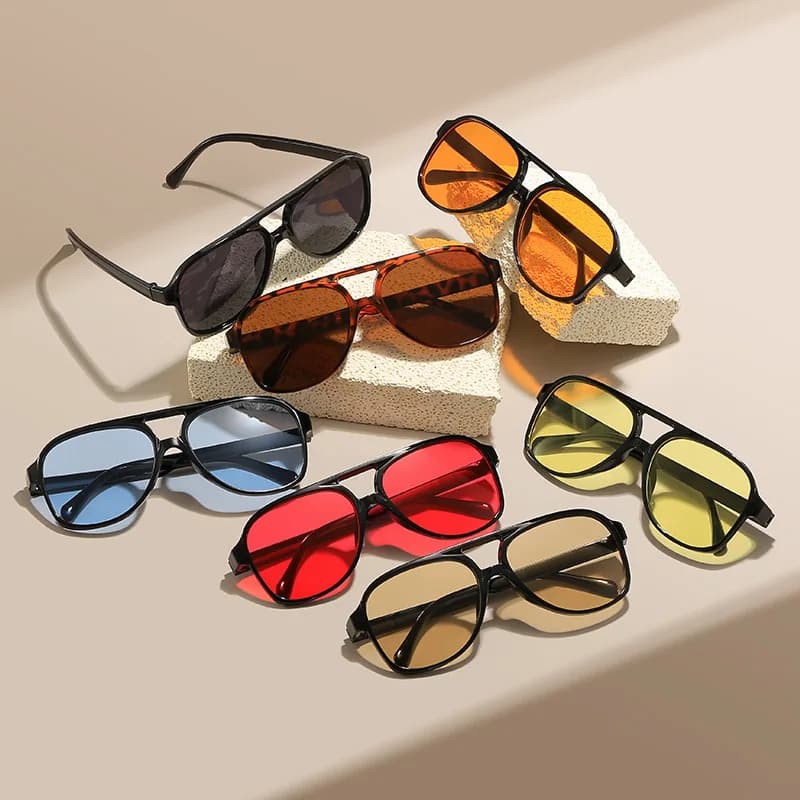 2024 Nuovi occhiali da sole con montatura grande personalizzati Instagram alla moda