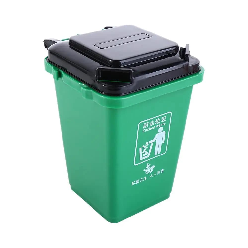 Giocattolo per bambini Decorazione Giocattoli Contenitore per la casa in plastica Lattina Organizzatore da tavolo Organizzatore per penne Pattumiera Modello Mini pattumiera Mini cestino per rifiuti
