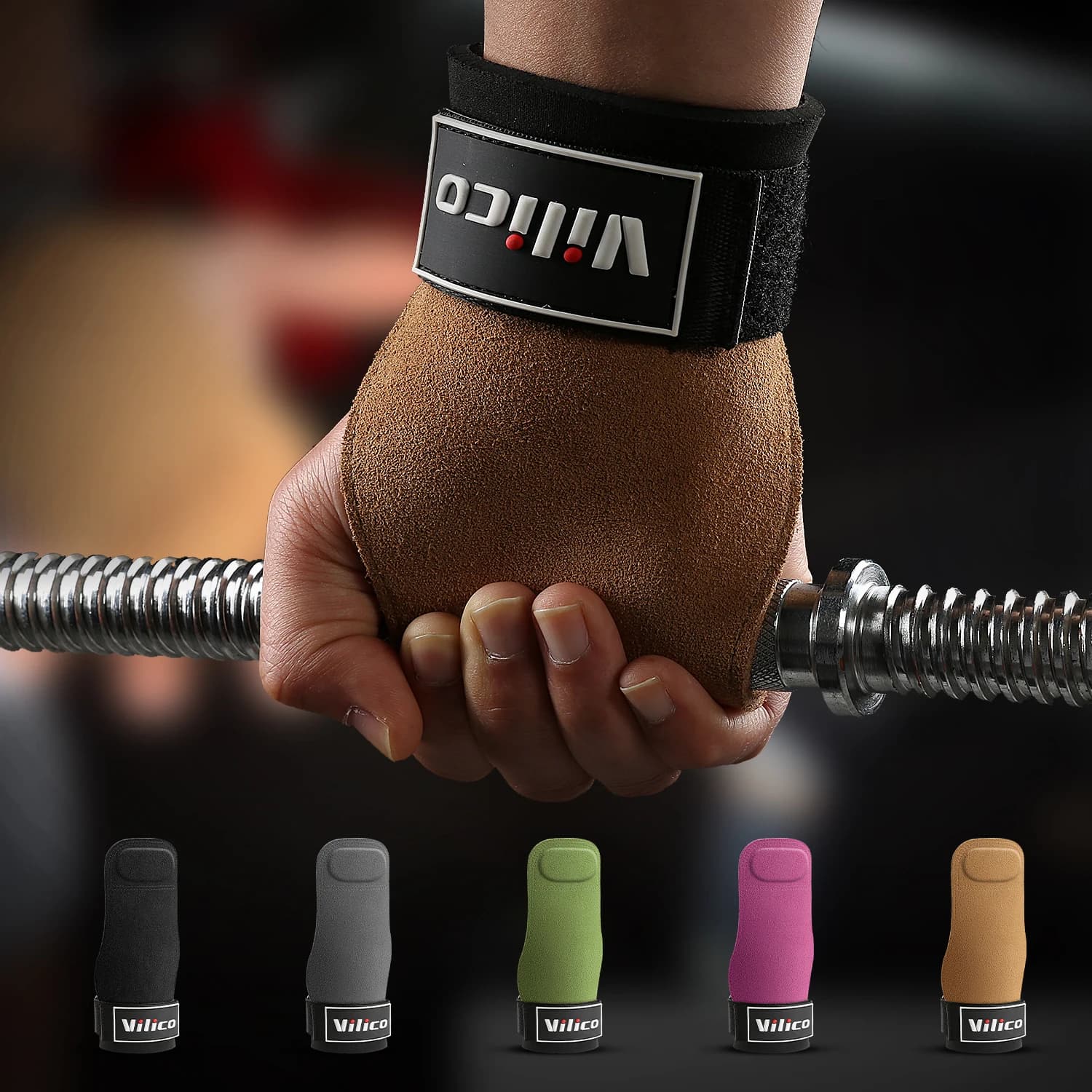 Cowhide Ventilated Weight Lifting Gloves Men Women Gym Workout Gloves for Fitness Weightlifting Pull Ups Palm Protection Support