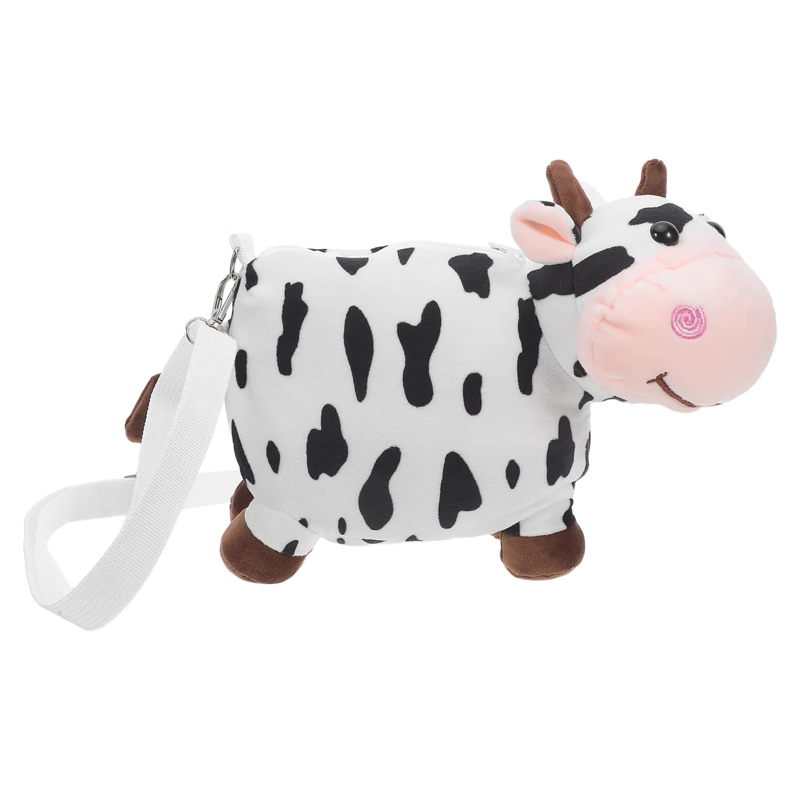Borsa a Tracolla Piccola a Forma di Mucca Cartone Animato, Portamonete e Porta Cellulare per Donna, Ideale per Viaggi, Shopping e Feste