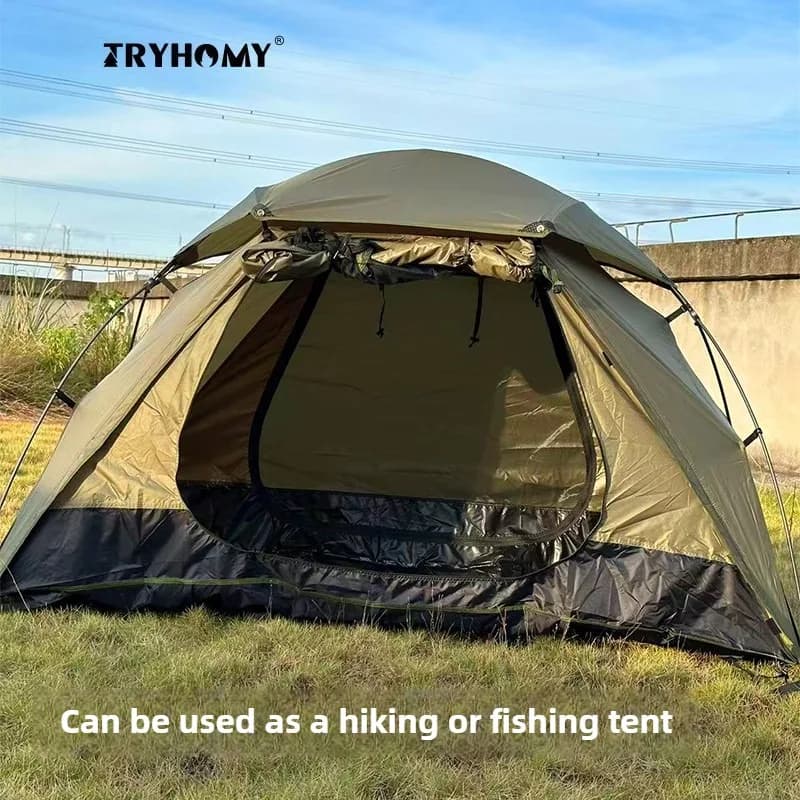 Tenda da campeggio Tenda da lettino ultraleggera Tenda da esterno a prova di zanzara Tenda da campeggio Tenda da campeggio Riparo Escursionismo selvaggio Una persona