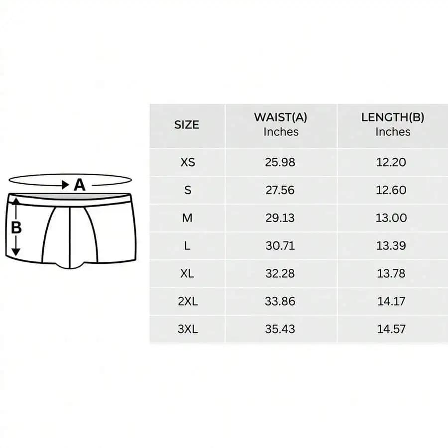 Mens Polyester Boxer Briefs With Elastic Waistband, Breathable Lightweight Underwear For Daily Wear