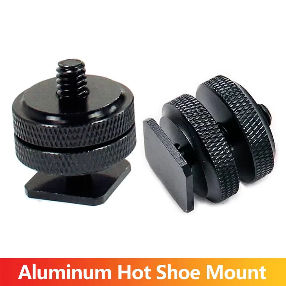 Supporto per slitta calda per fotocamera a 1/4 "-20 Adattatore per vite per treppiede Supporto per slitta flash per GoPro Hero 13 12 11 10 DJI Action 4 3 Insta360 X4 X3