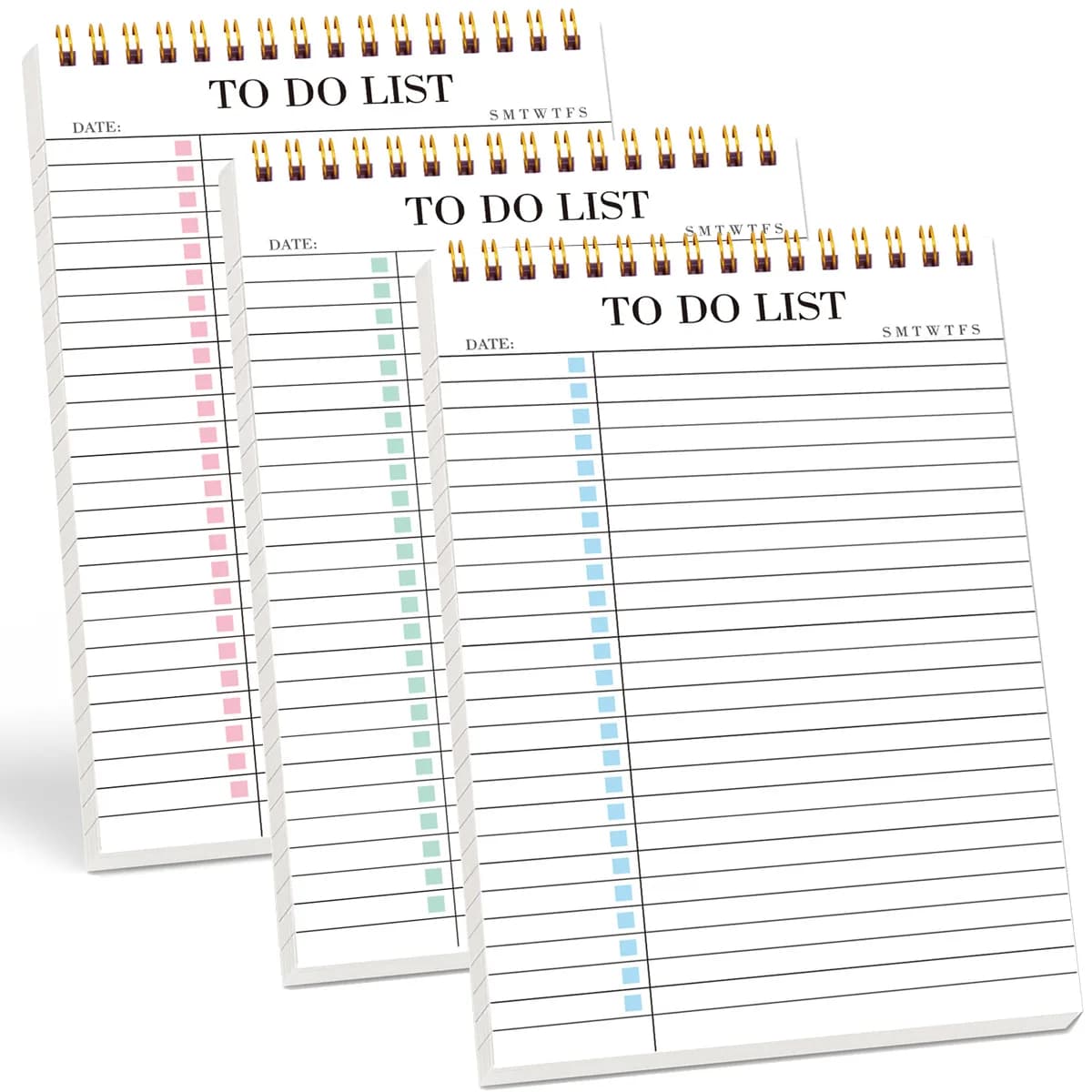 Portable English schedule planner, daily and weekly clock in note INS style simple memo plan book